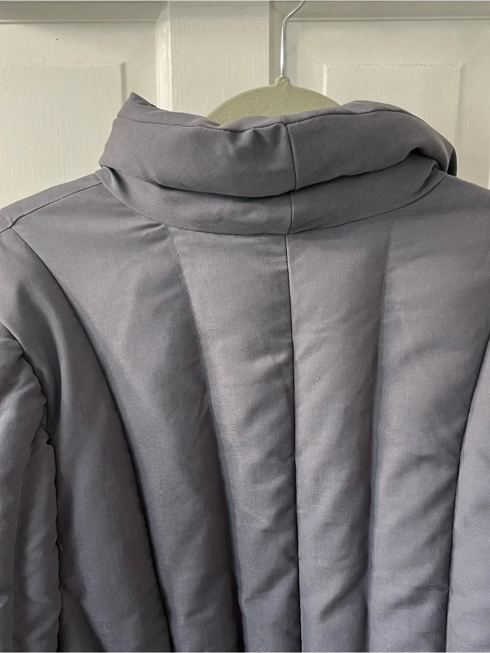 Free People Office Duvet Quilted Jacket Blazer Grey #gorpcore #streetwear. LG